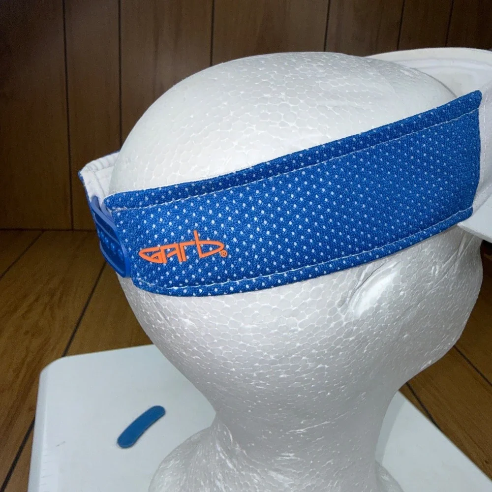Garb PGA Jr League Kids Golf‎ Visor White Blue Snapback Hat Ages 5-12